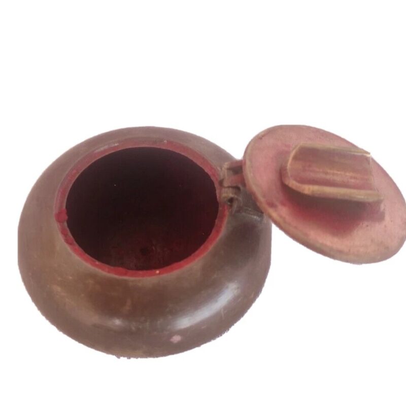 Brass Handcrafted Vermilion Box – Sindoor Container - Image 5