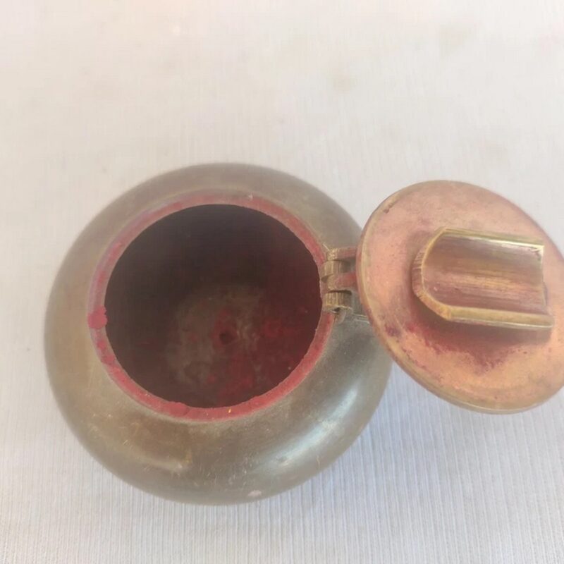 Brass Handcrafted Vermilion Box – Sindoor Container - Image 3