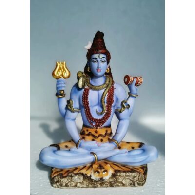 Marble Dust Bhole Nath Statue – Multicolor