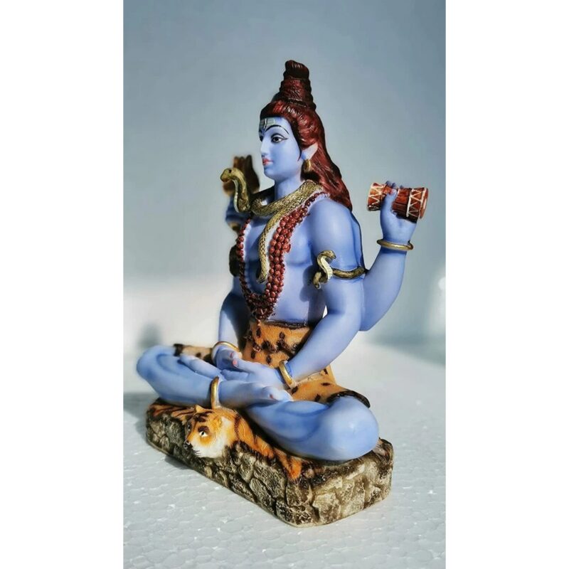 Marble Dust Bhole Nath Statue – Multicolor - Image 2