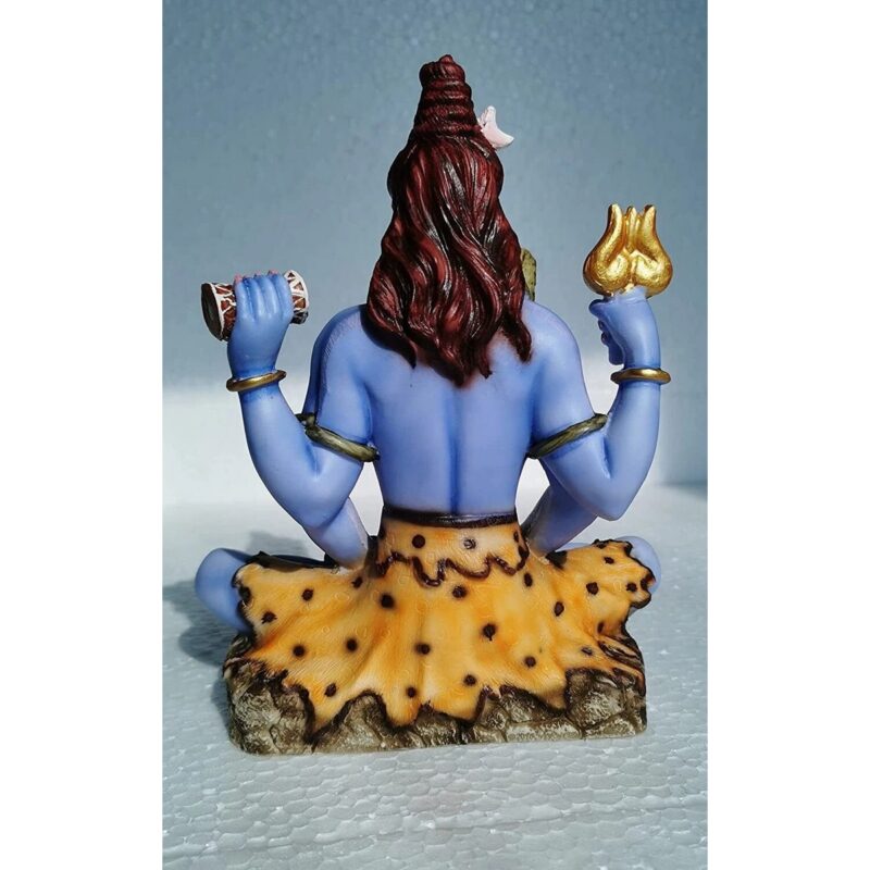 Marble Dust Bhole Nath Statue – Multicolor - Image 4