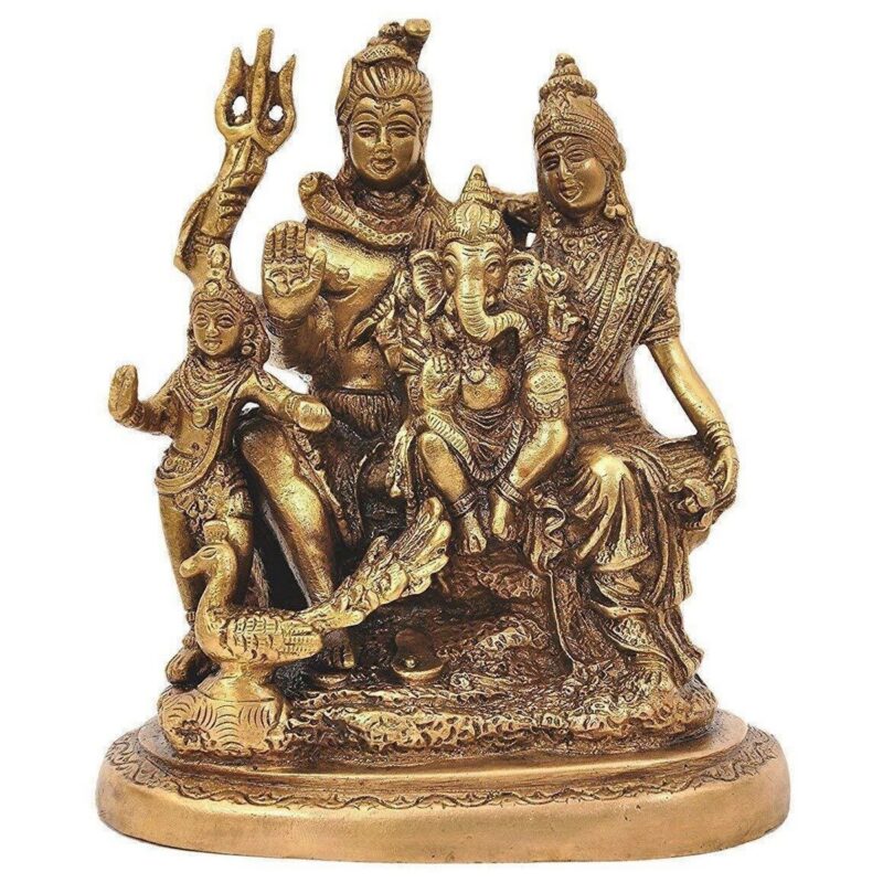 Brass Bholenath Family Murti