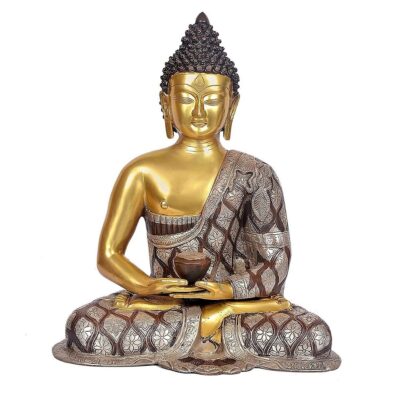 Brass Buddha Statue Idol – Spiritual Home Décor