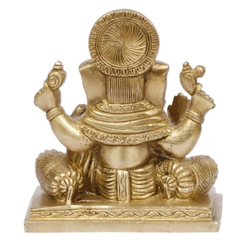 Brass Ganesh Bhagwan Idol Statue for Home Entrance - Image 5
