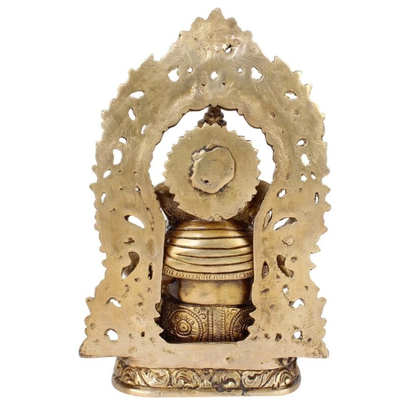 Brass Ganesh Idol Statue – Elegant Spiritual Home Décor - Image 4