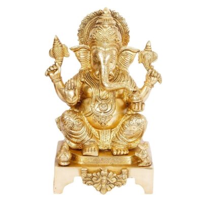 Brass Ganesha Idol – Decorative Lord Ganesha