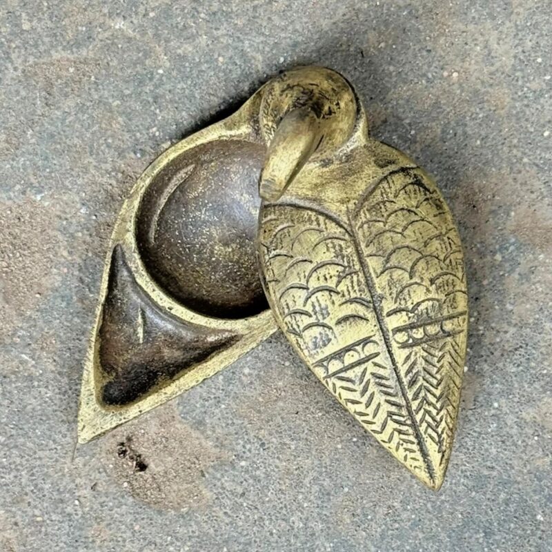 Peacock Tikka Box – Brass Sindoor Container - Image 5
