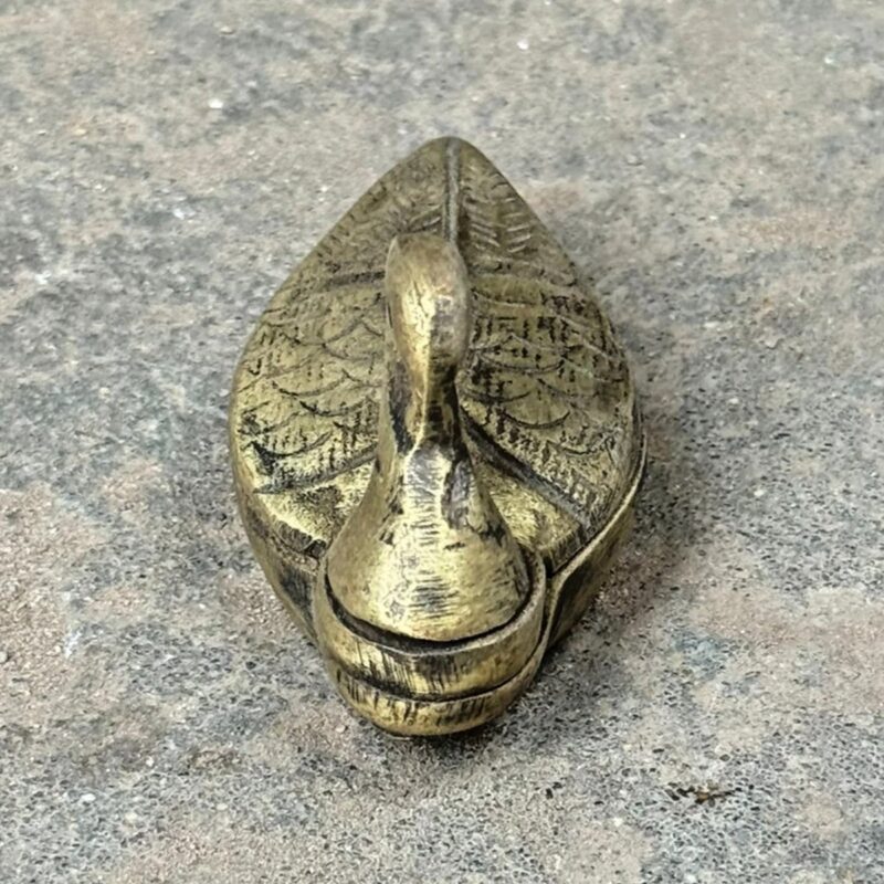 Peacock Tikka Box – Brass Sindoor Container - Image 4