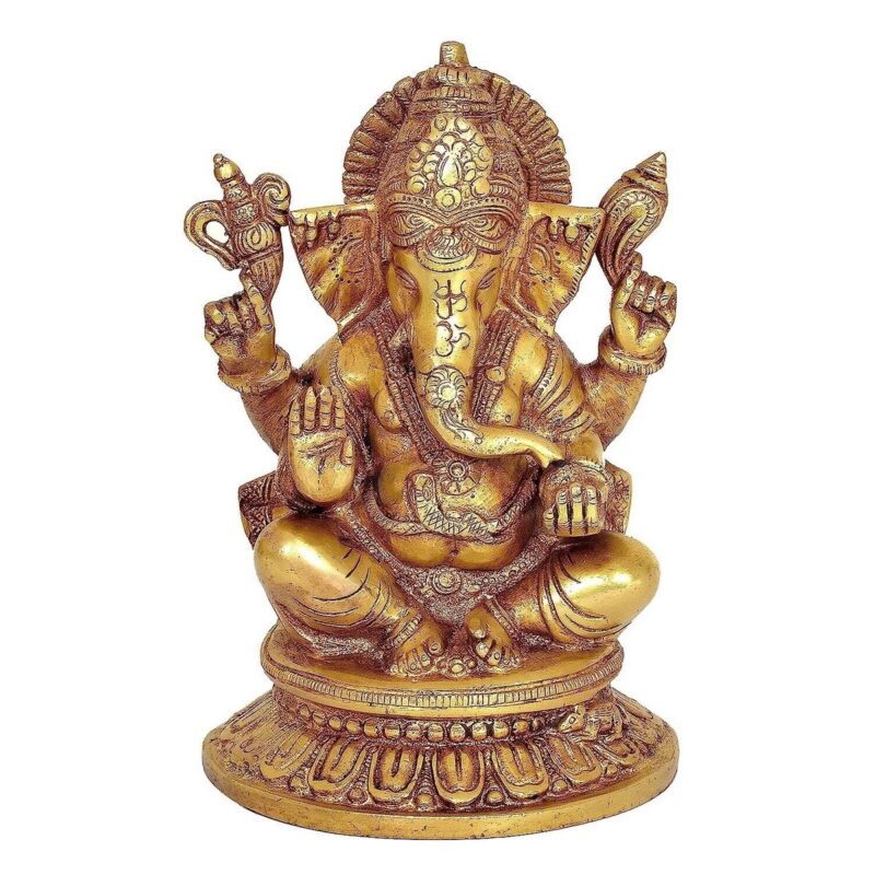 Brass Lord Ganesha Statue Idol – Home Decor