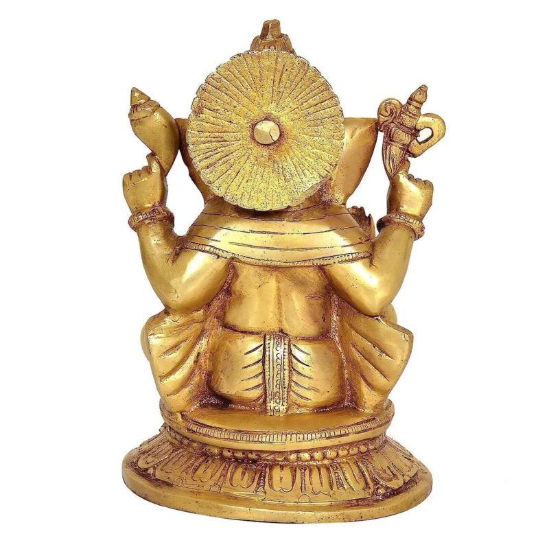 Brass Lord Ganesha Statue Idol – Home Decor - Image 5