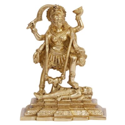Brass Maa Kali Statue | Adi Shakti Goddess Murti Idol