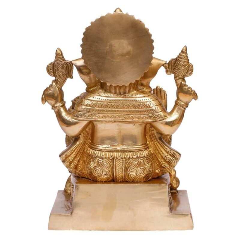 Brass Mangalkari Ganesha Bhagwan Large Statue - Image 4