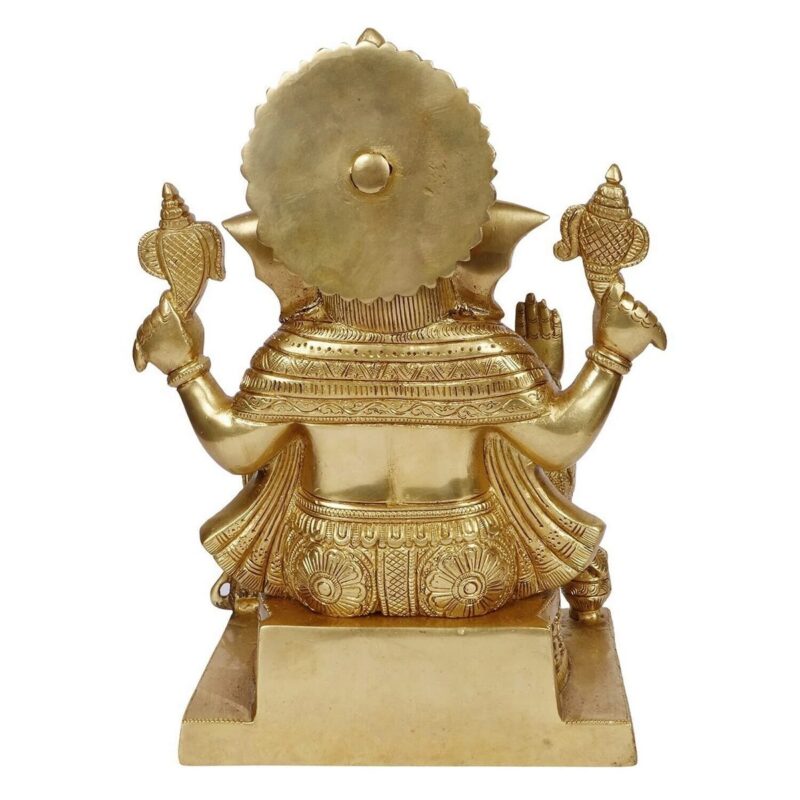 Brass Mangalkari Ganesha Bhagwan Large Statue - Image 6