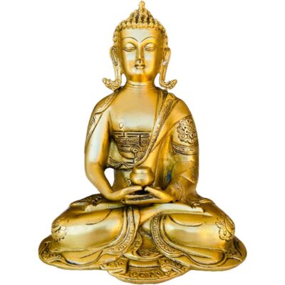 Buddha Meditation Brass Statue – Spiritual Decor
