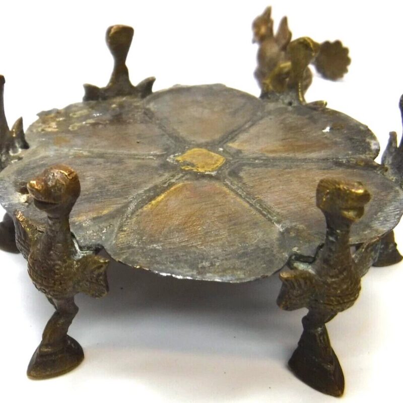 Brass Kumkum Tikka Box – Sindoor & Haldi Container - Image 8