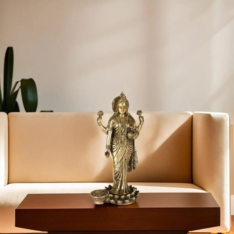 Lakshmi Narayana Brass Idol – Standing Sculpture - Image 7