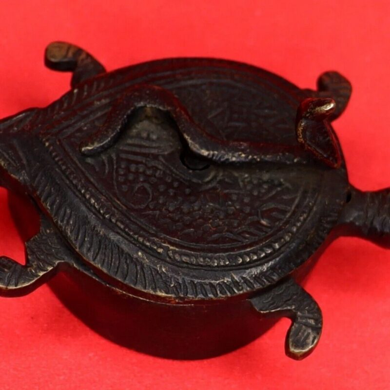 Tortoise Shape Kumkum Tikka Box – Traditional - Image 3