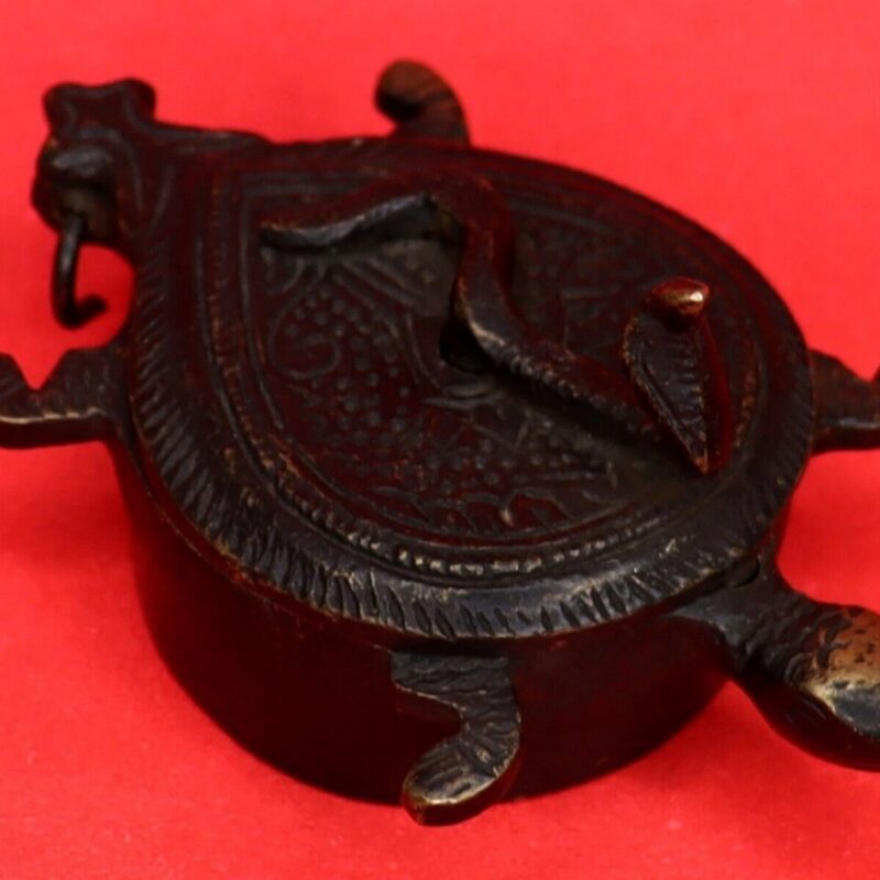 Tortoise Shape Kumkum Tikka Box – Traditional - Image 2
