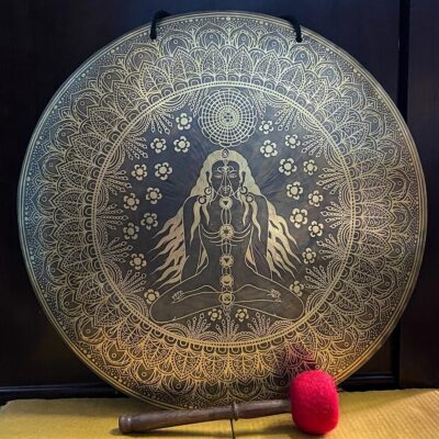 Yogi Carving Tibetan Gong – Healing Instrument
