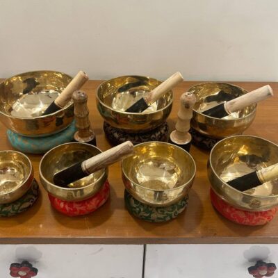 Chakra Healing Singing Bowl Set 7 for Meditation (4-8″)